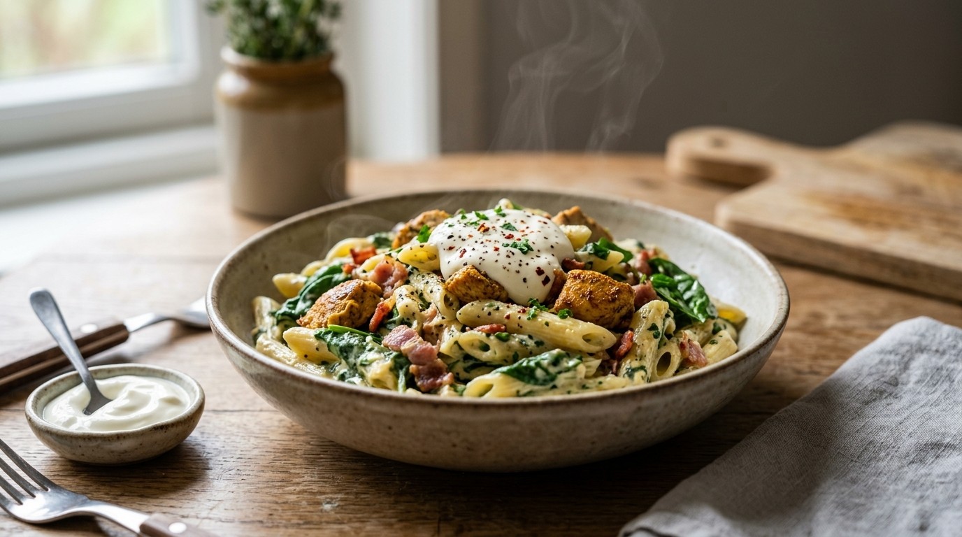 Penne met Spinazie