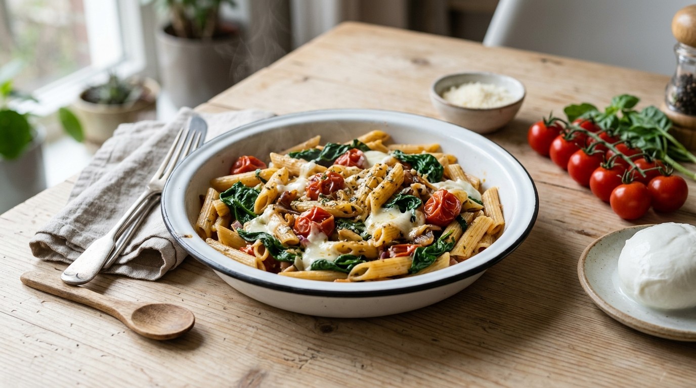 Penne met Spinazie