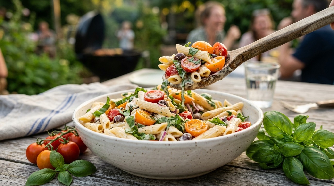 Penne-rigate-salade Voor bij de bbq