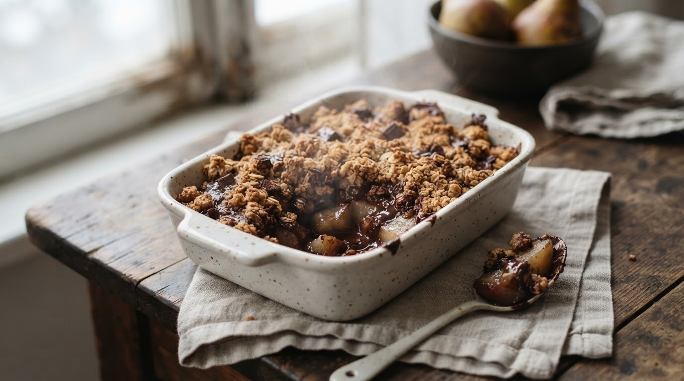 Peren-choco-crumble