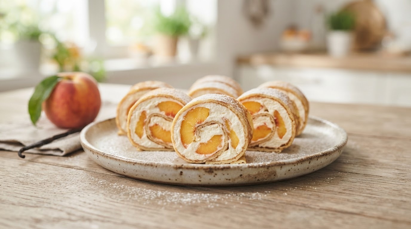 Perzik-roomkaaswrap recept Perzik-roomkaaswrap recept