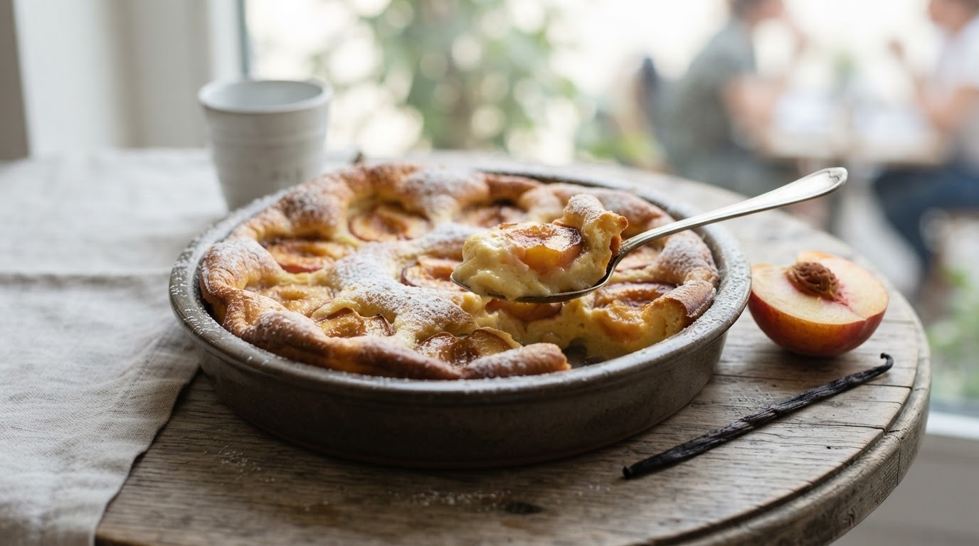 Perziken-clafoutis
