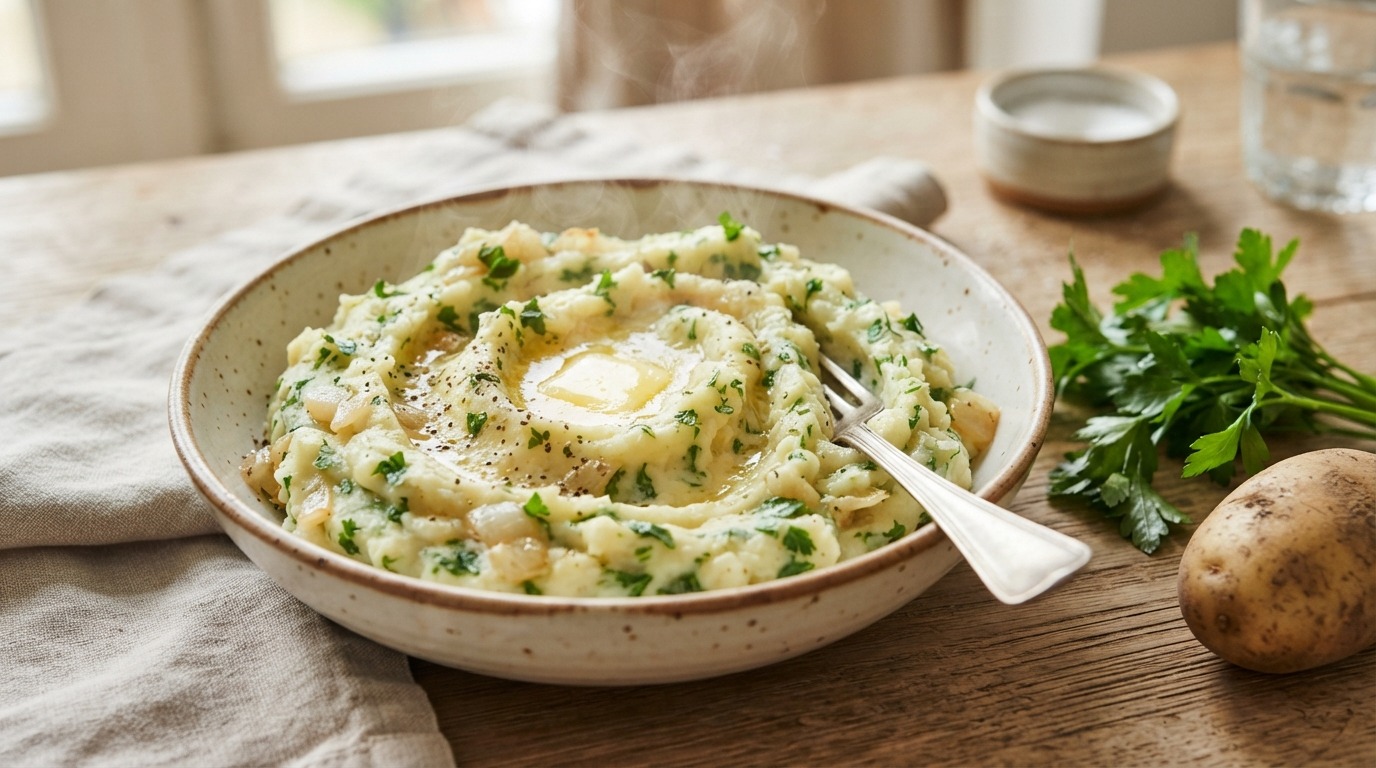 Peterselie-aardappelpuree