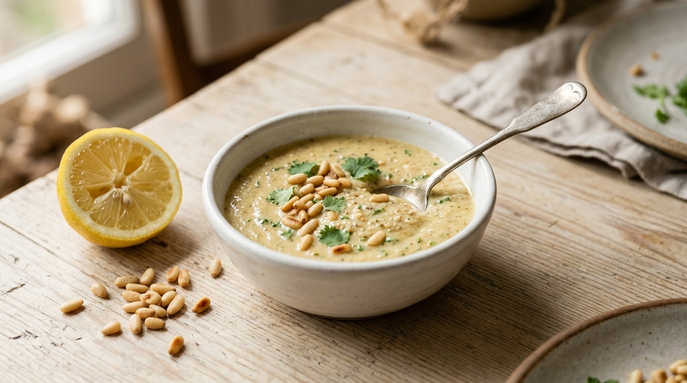 Pijnboompitsaus recept Pijnboompitsaus recept
