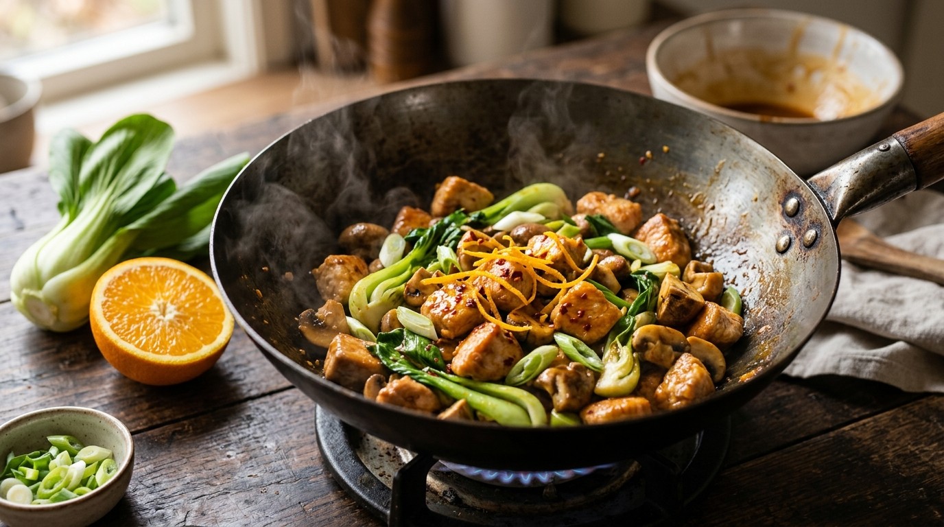 Pikante Kalkoen uit de wok