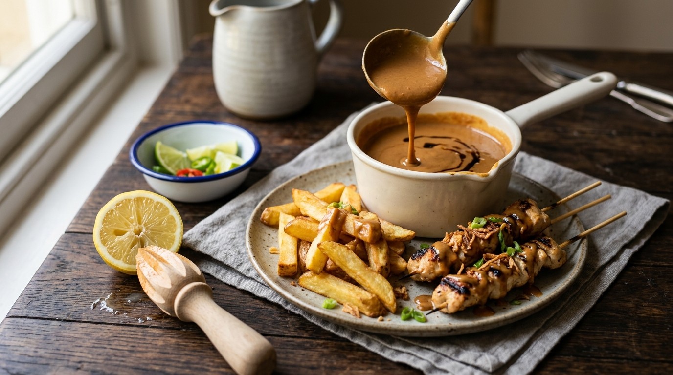 Pindasaus recept Pindasaus recept