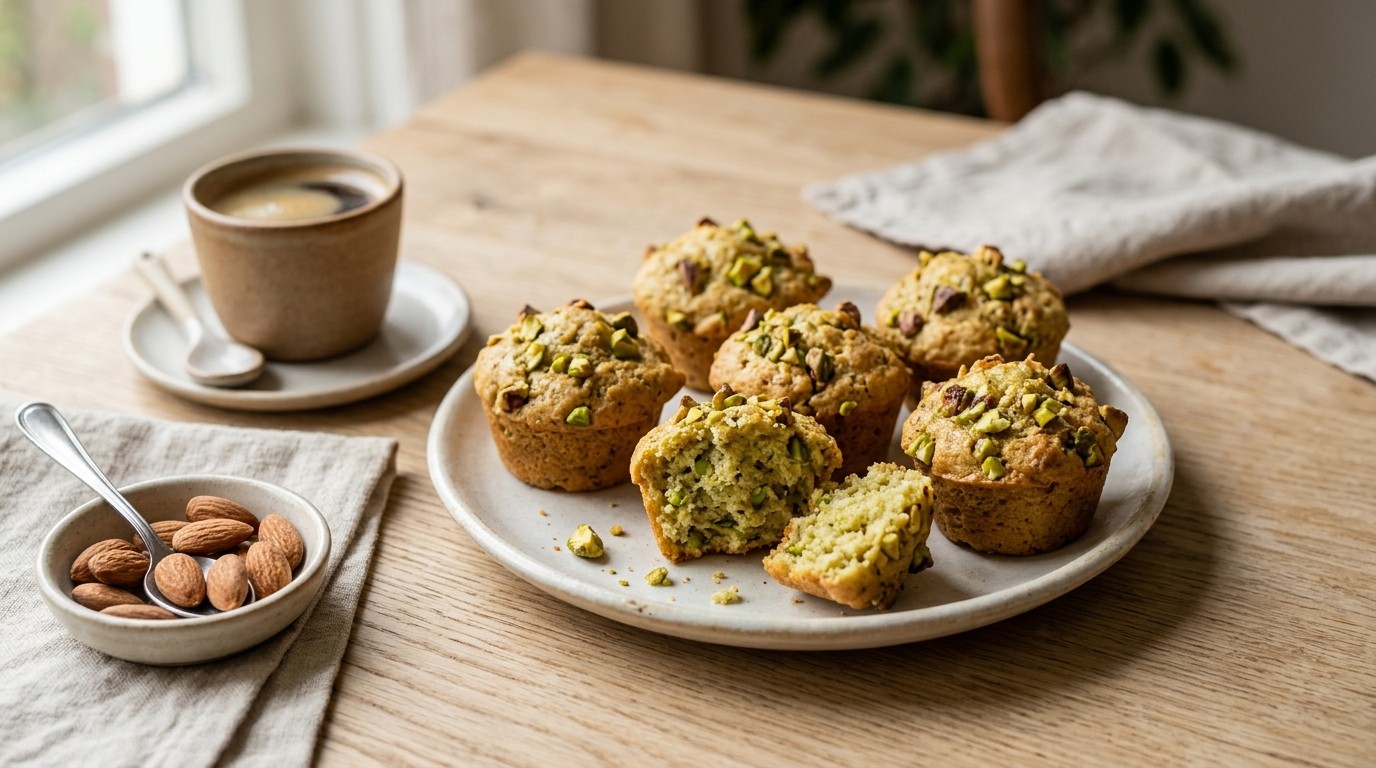 Pistache Muffins Mini recept Pistache Muffins Mini recept