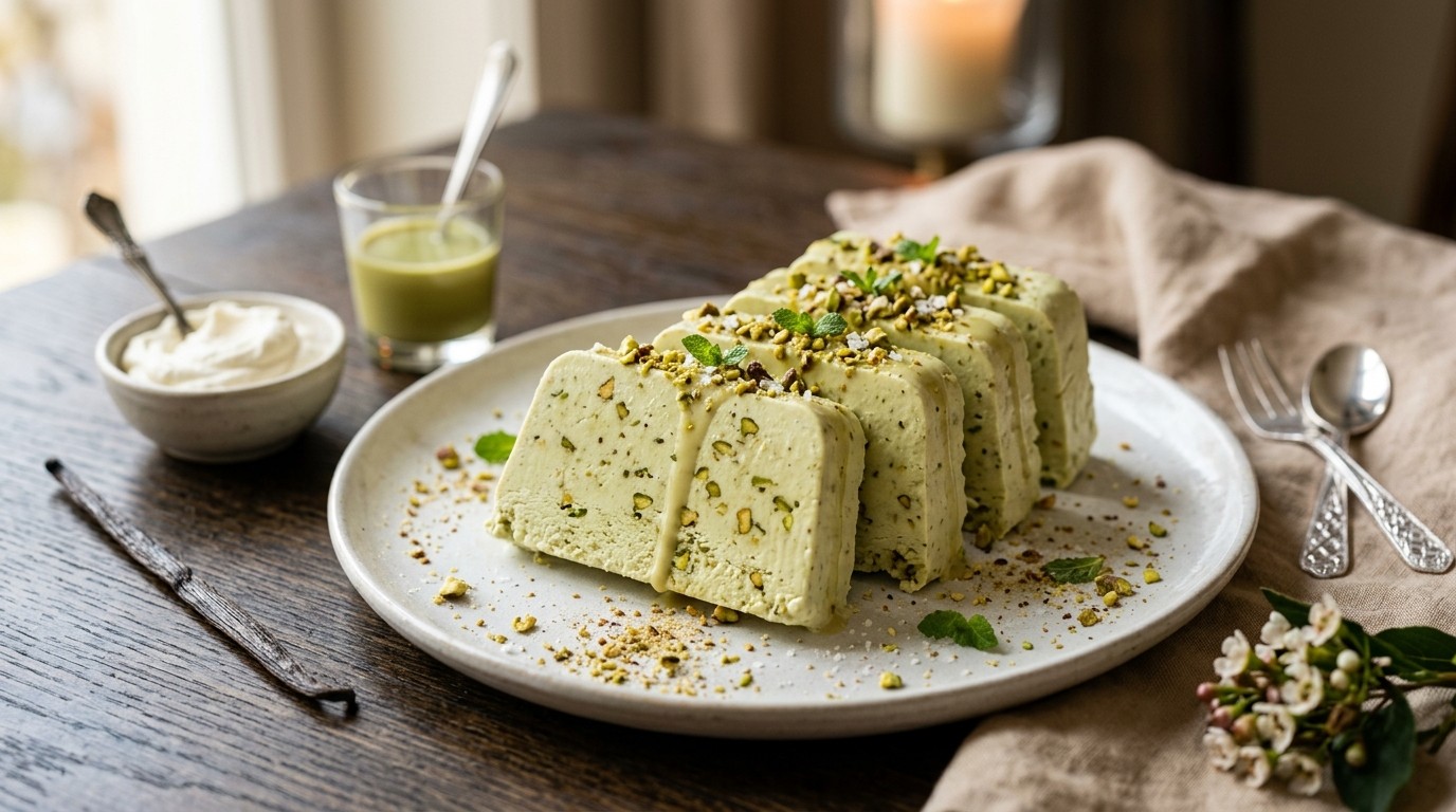 Pistache Parfait recept Pistache Parfait recept