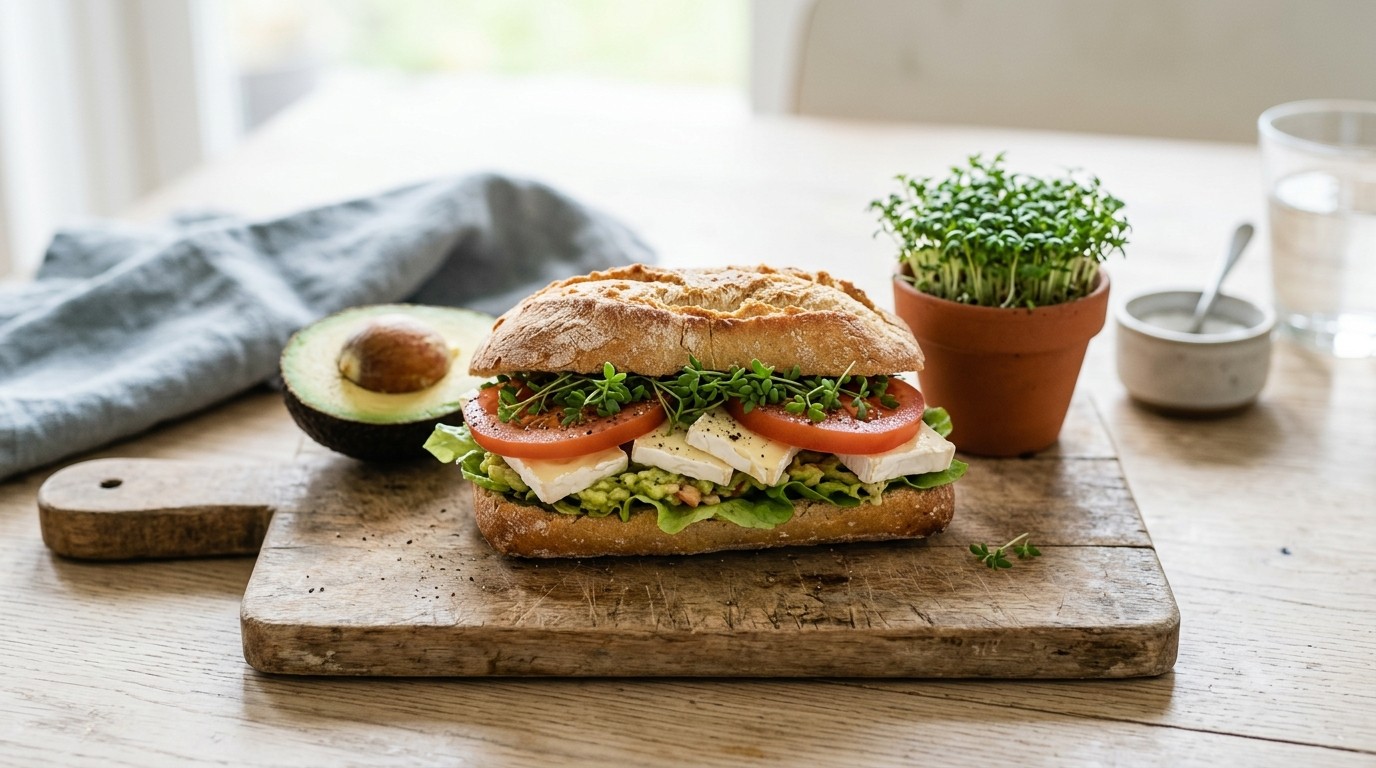 Pistoletje met Brie en Tomaat