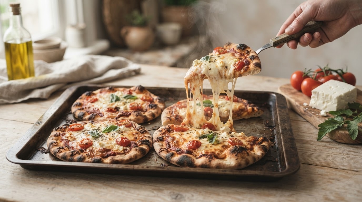 Pita-pizza's (basis)