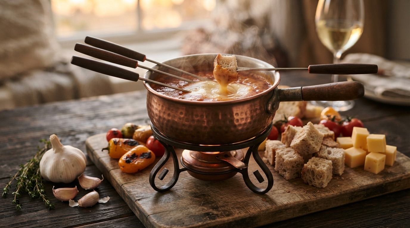 Pittige Bouillonfondue