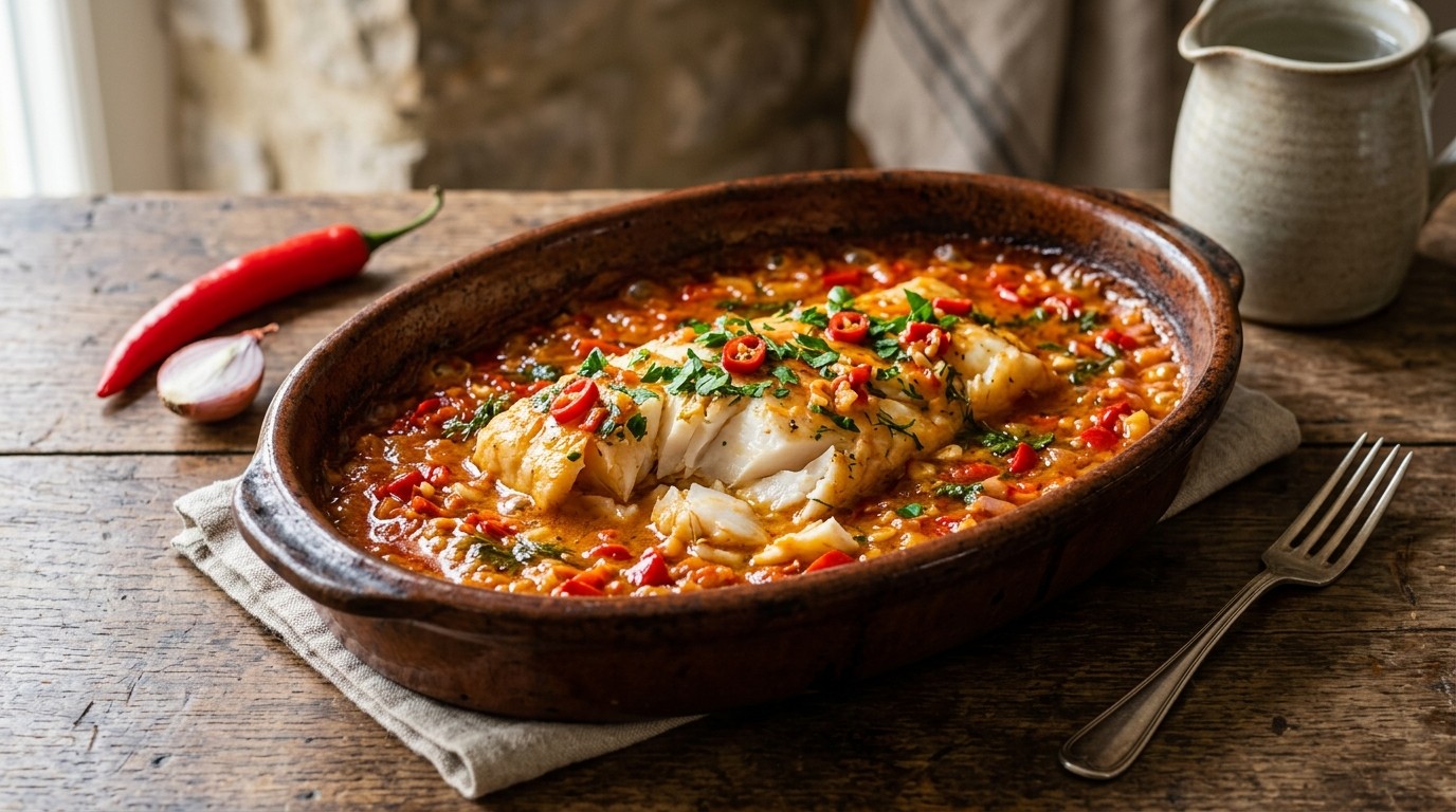 Pittige Kabeljauwfilet