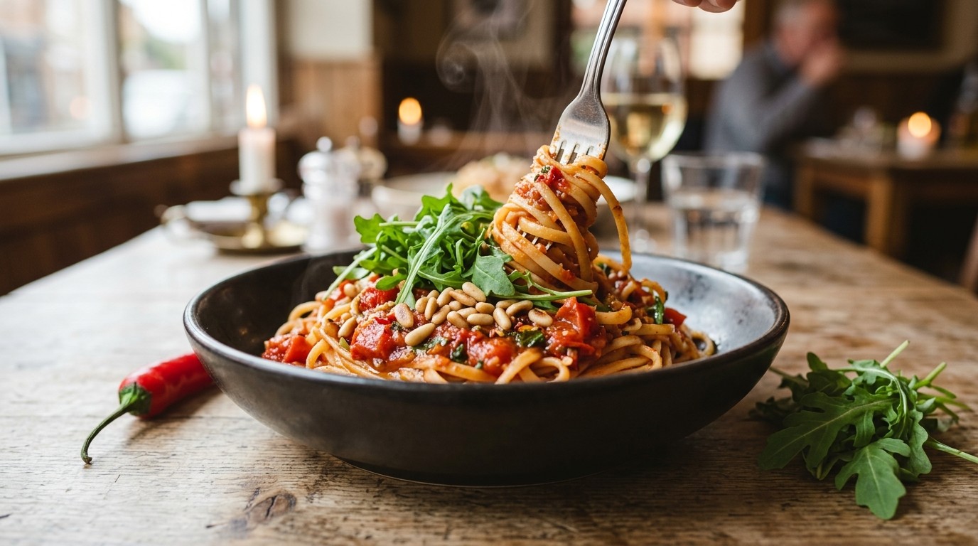 Pittige Pasta met Rucola recept Pittige Pasta met Rucola recept
