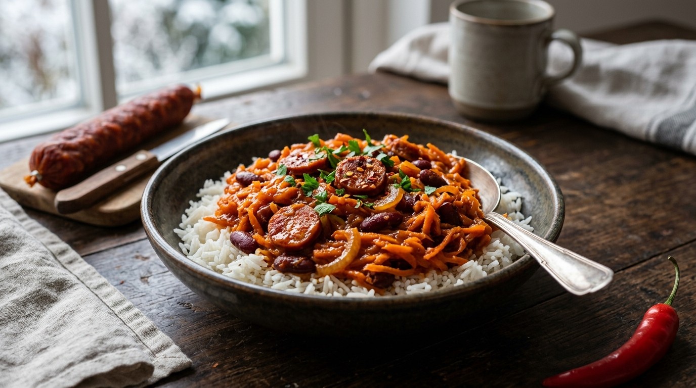 Pittige Winterwortel met Rijst recept Pittige Winterwortel met Rijst recept