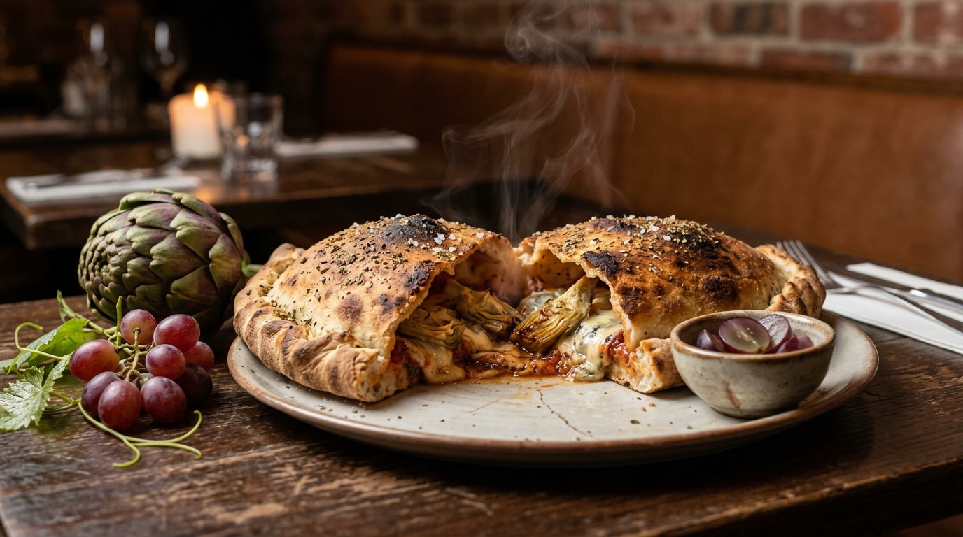 Pizza Calzone met Artisjokharten recept Pizza Calzone met Artisjokharten recept