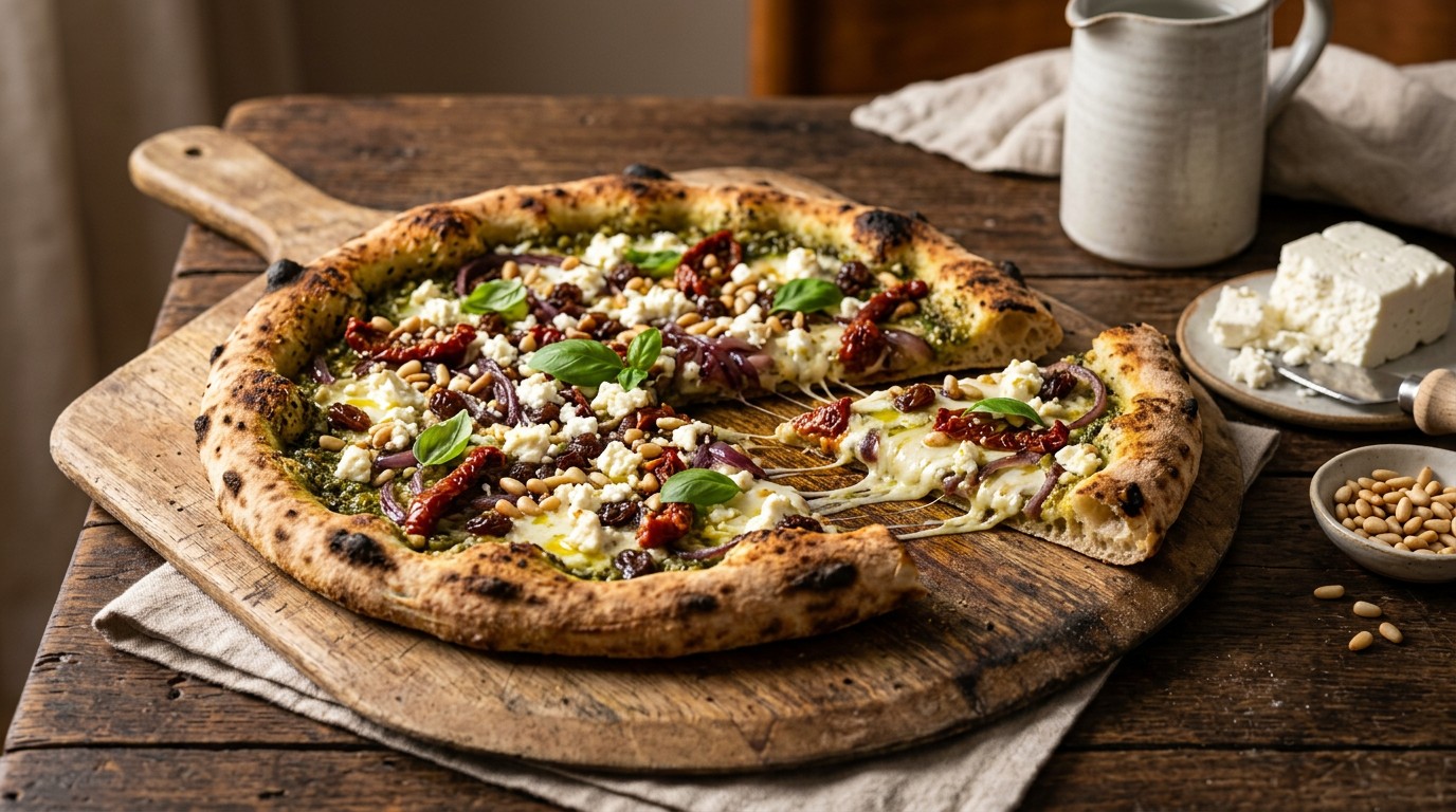 Pizza met Feta recept Pizza met Feta recept