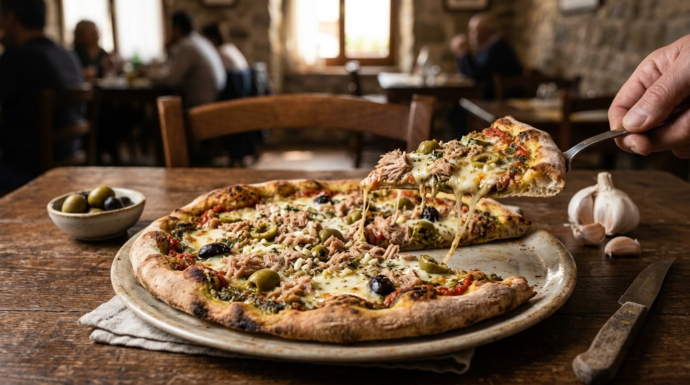 Pizza met Tonijn