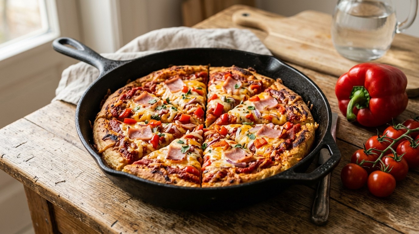 Pizza-pannekoek