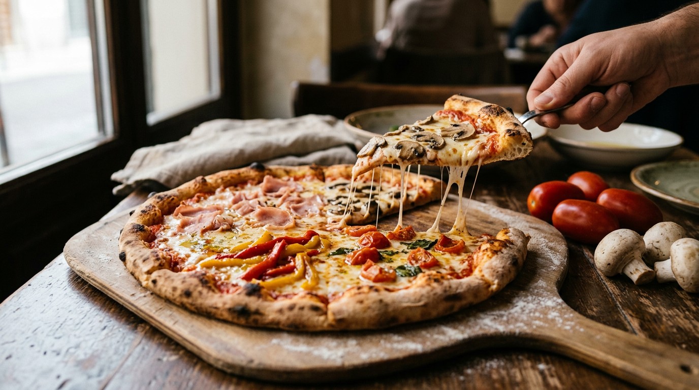 Pizza Quattro Stagioni recept Pizza Quattro Stagioni recept