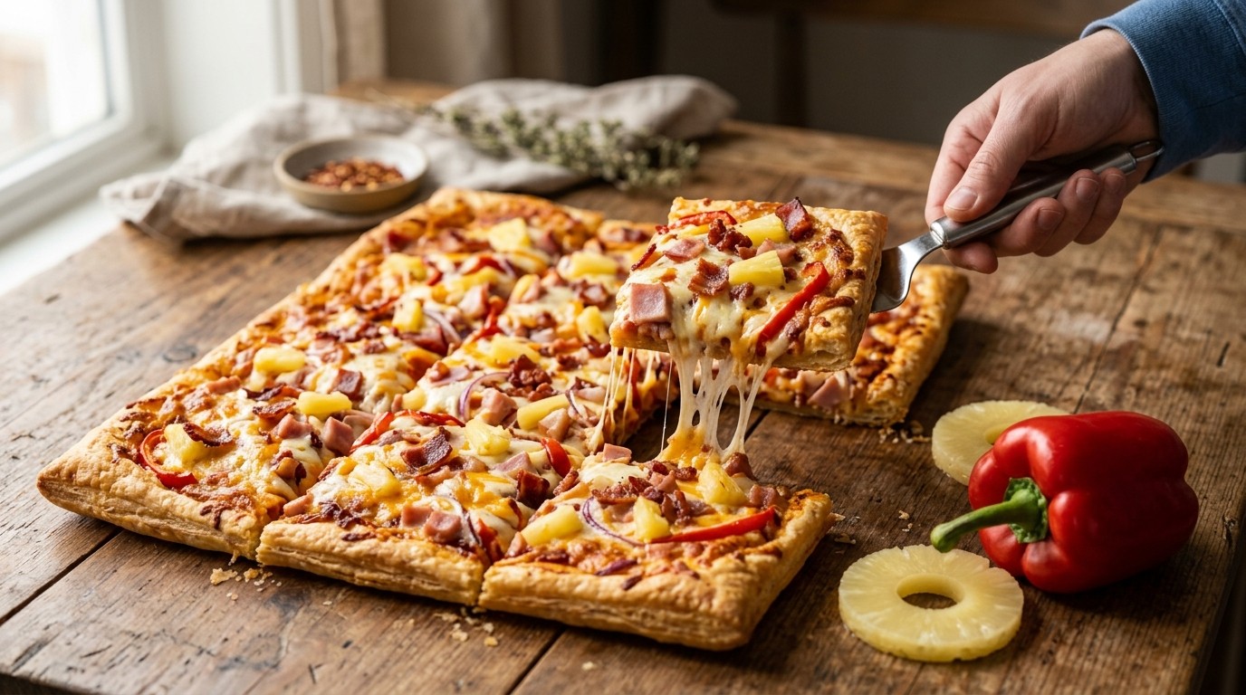 Plaatpizza Vleeswaren