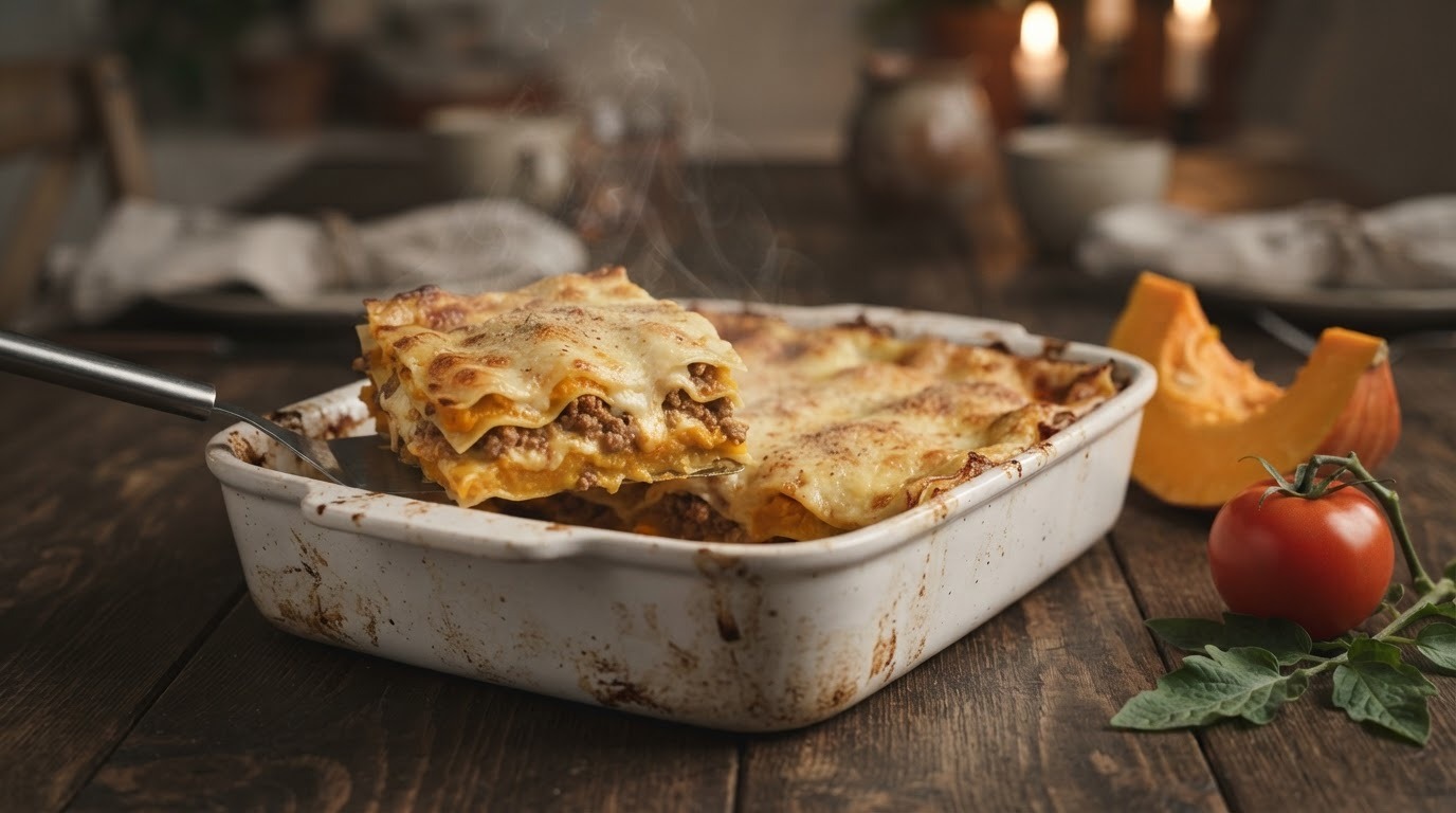 Pompoenlasagne