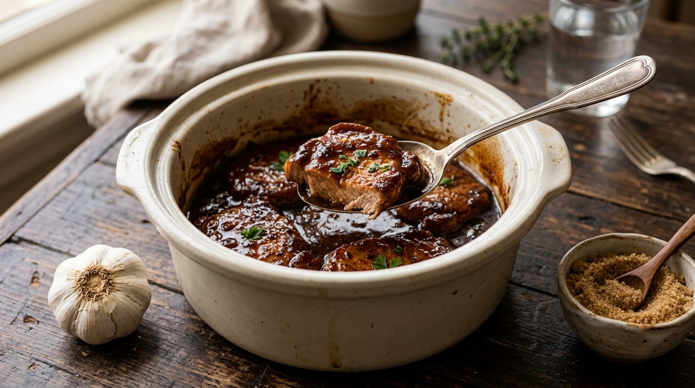 Porc Chops uit Slowcooker