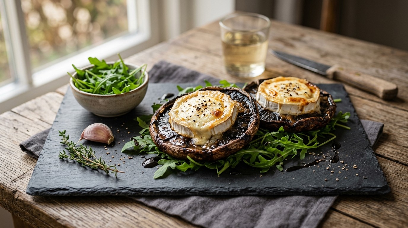 Portobello met Geitenkaas