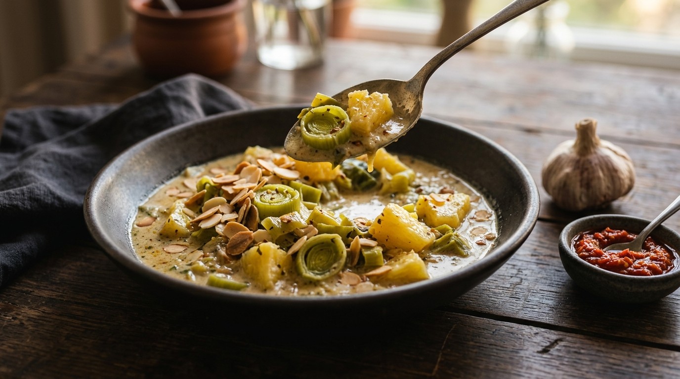 Prei met Ananas en Kokos