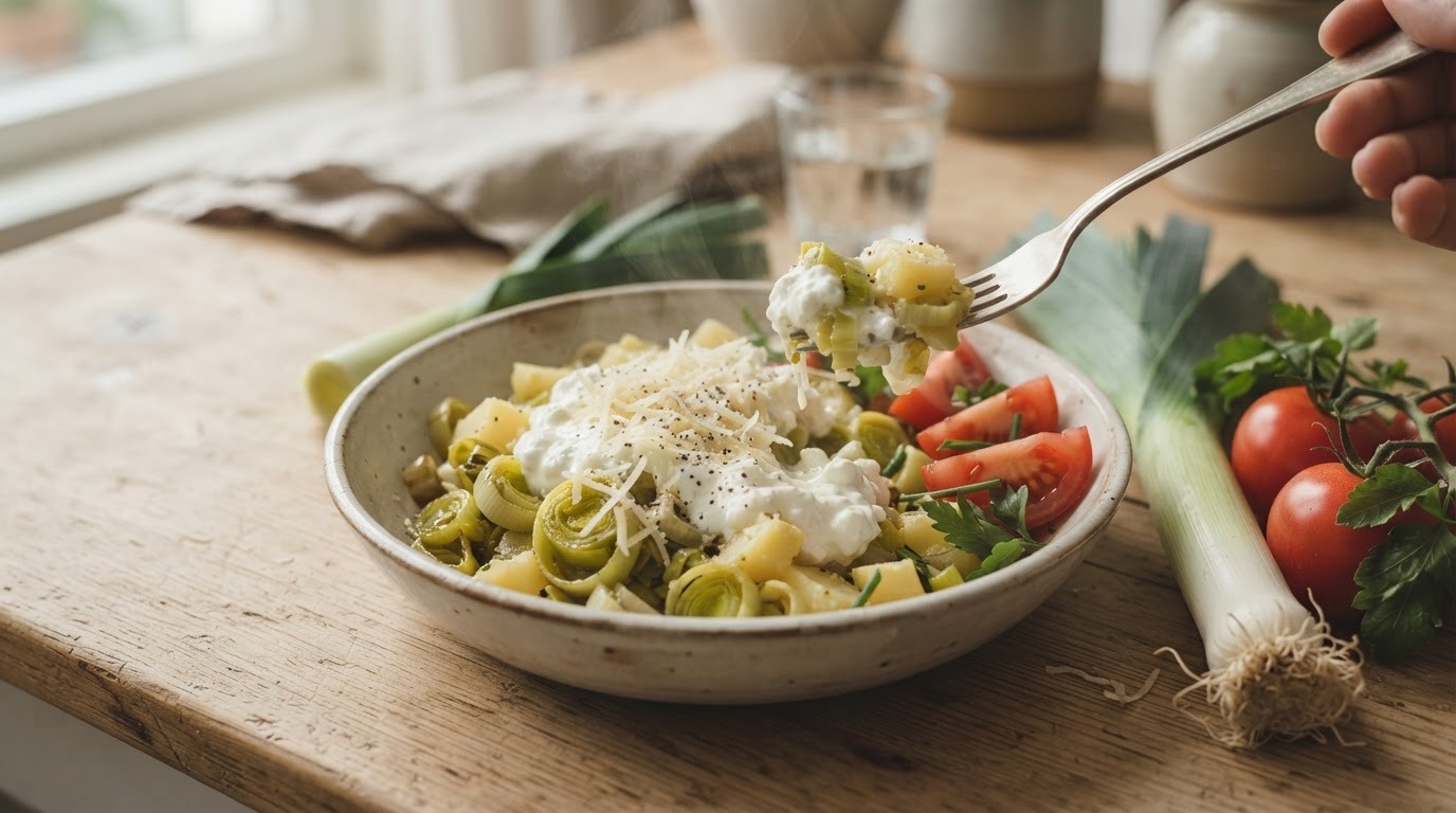 Prei met Huttenkase recept Prei met Huttenkase recept