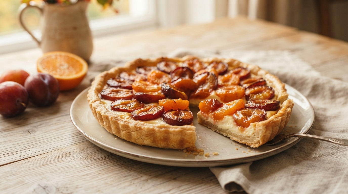Pruimentaart met Mascarpone