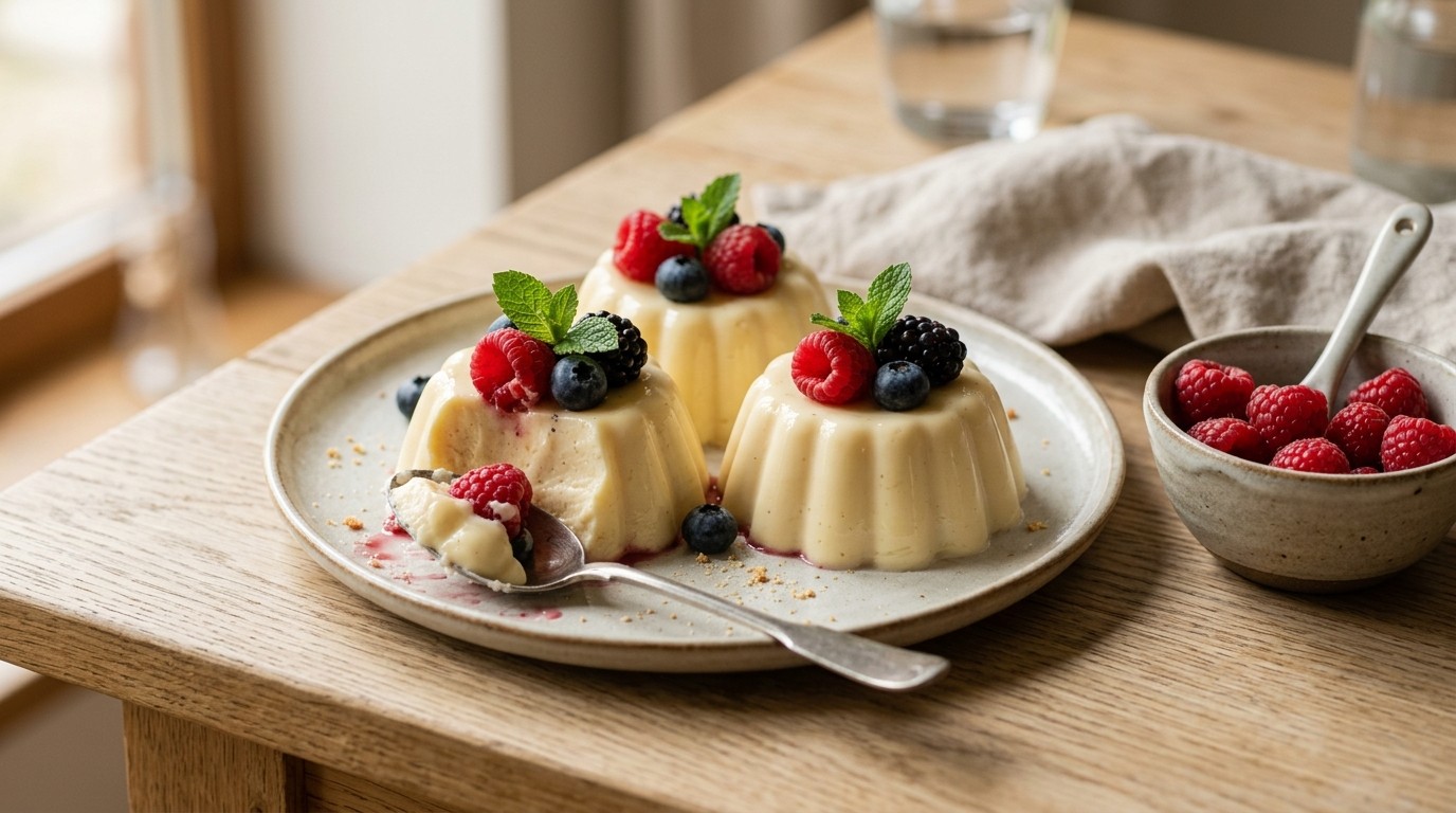 Pudding in een Monabakje