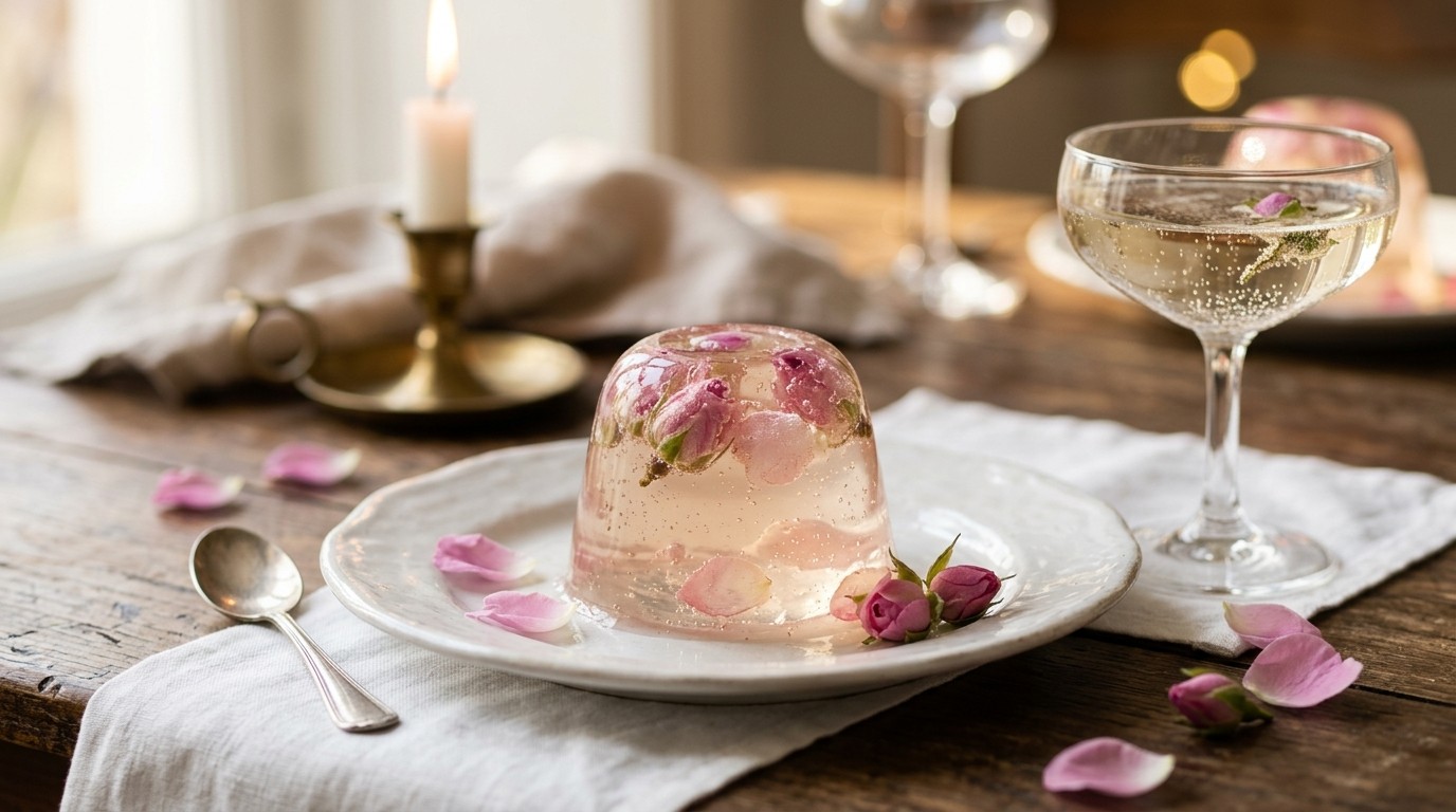 Pudding met Rozenknopjes