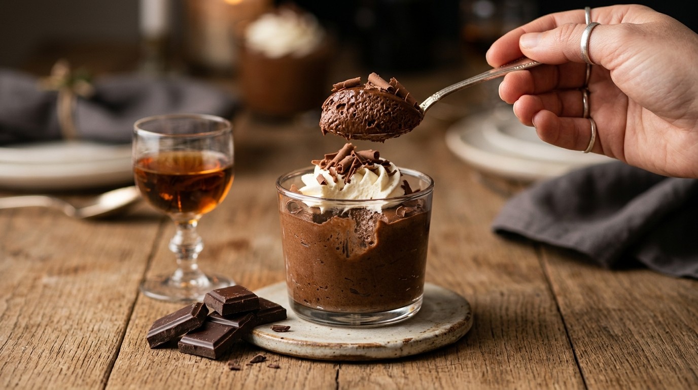 Pure Chocolademousse met Cognac