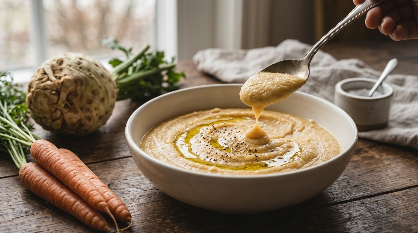 Puree van Knolselderij en Wortel