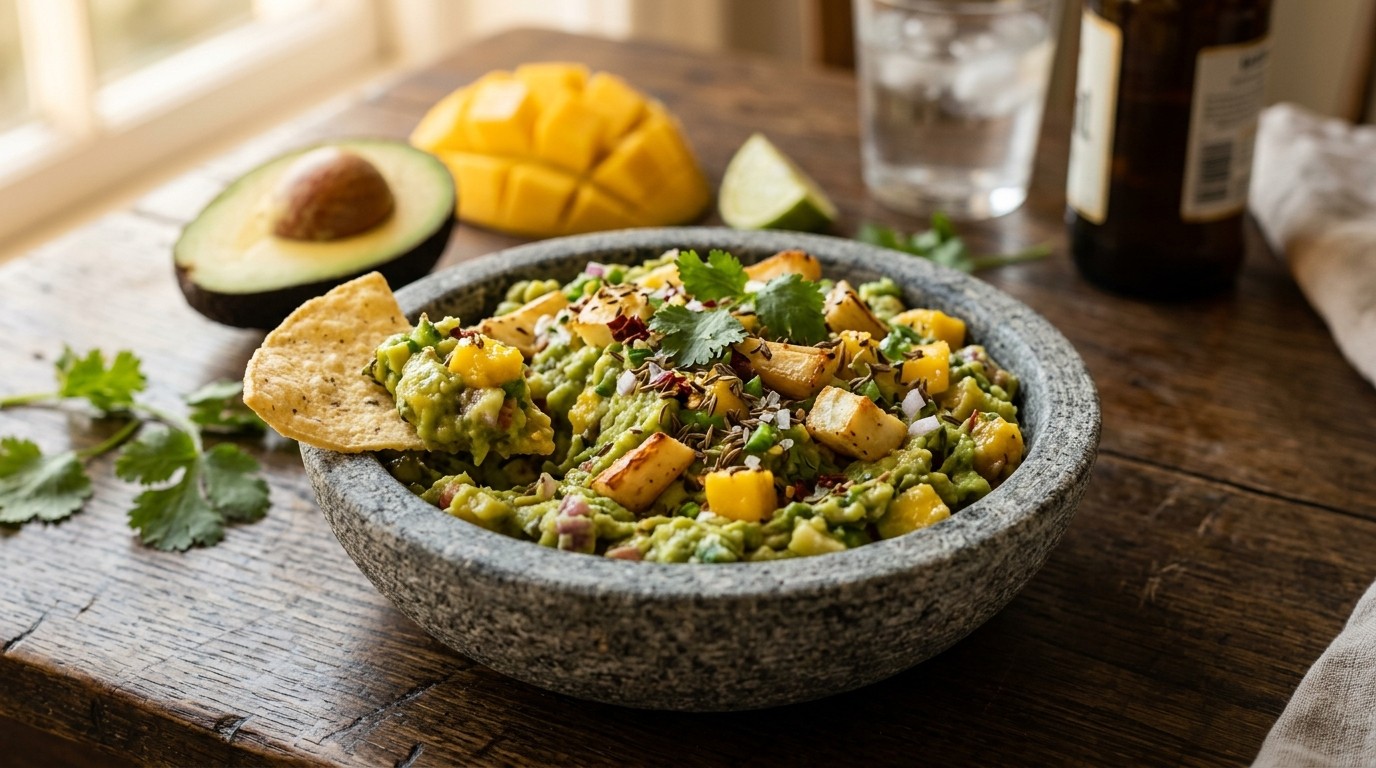 Quacamole met Pastinaak en Mango recept Quacamole met Pastinaak en Mango recept