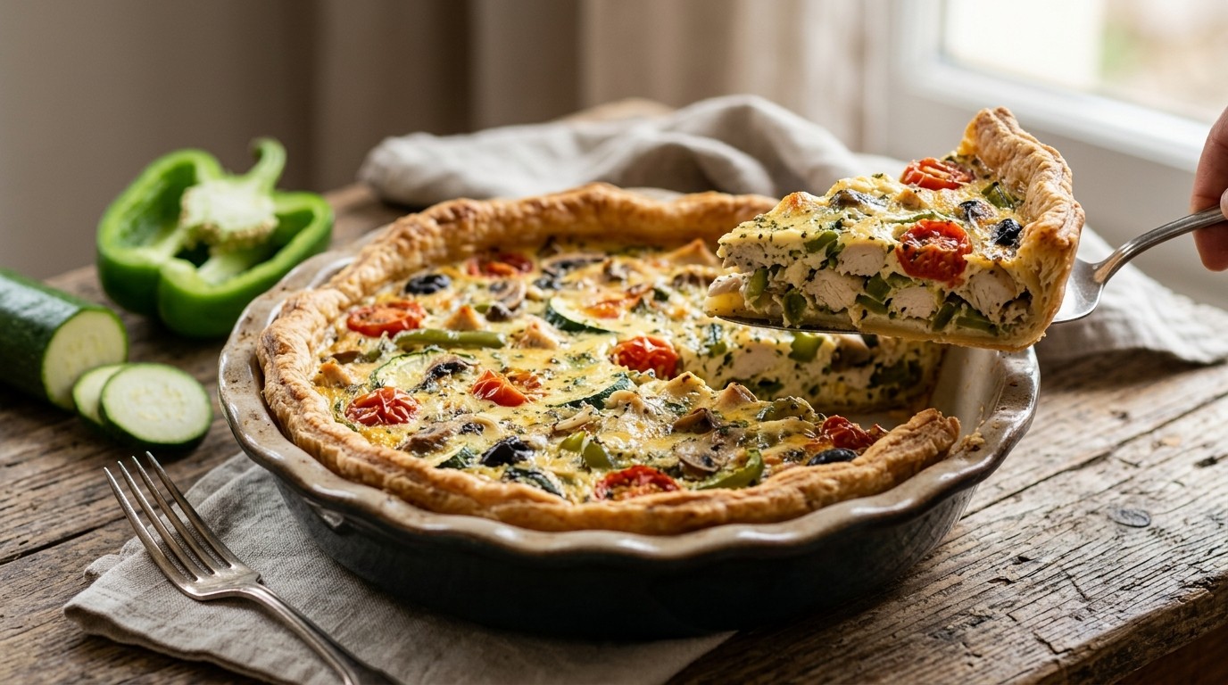 Quiche met Restjes van (kerstdagen)