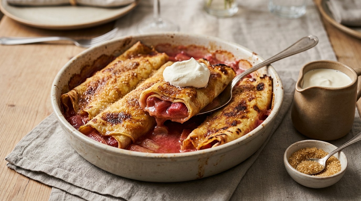 Rabarber-crêpe Ovenschotel Voor Buffet