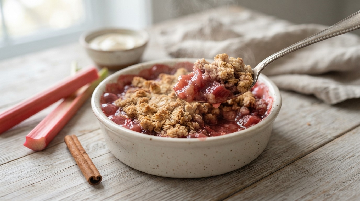 Rabarber Crunch recept Rabarber Crunch recept