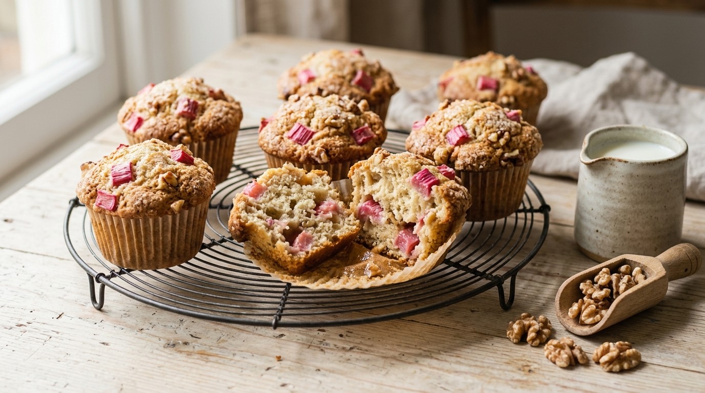 Rabarbermuffins