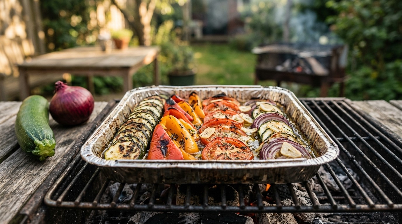 Ratatouille van de bbq of uit de Oven