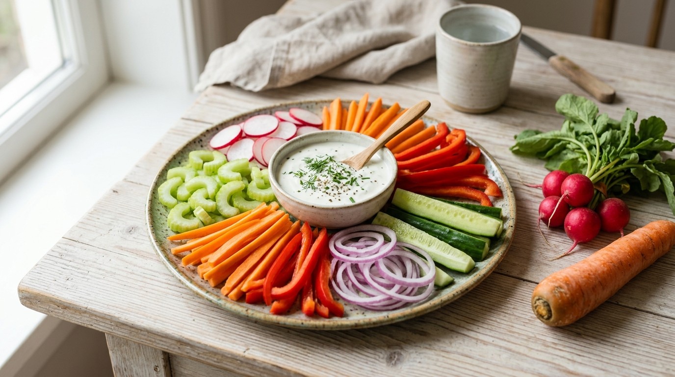 Rauwkostsalade met Yoghurt Dressing
