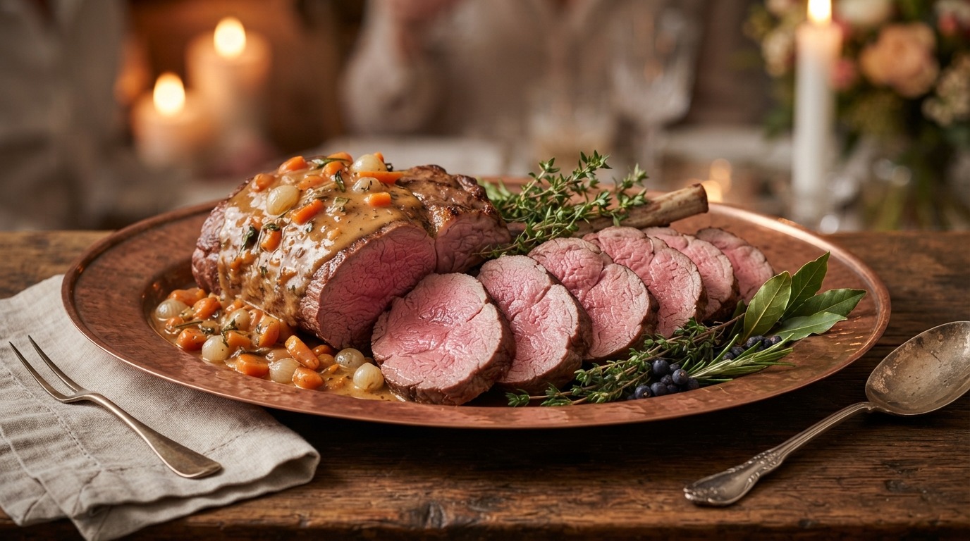 Reerug met Roomsaus ( Selle de Chevreuil à la Crème)
