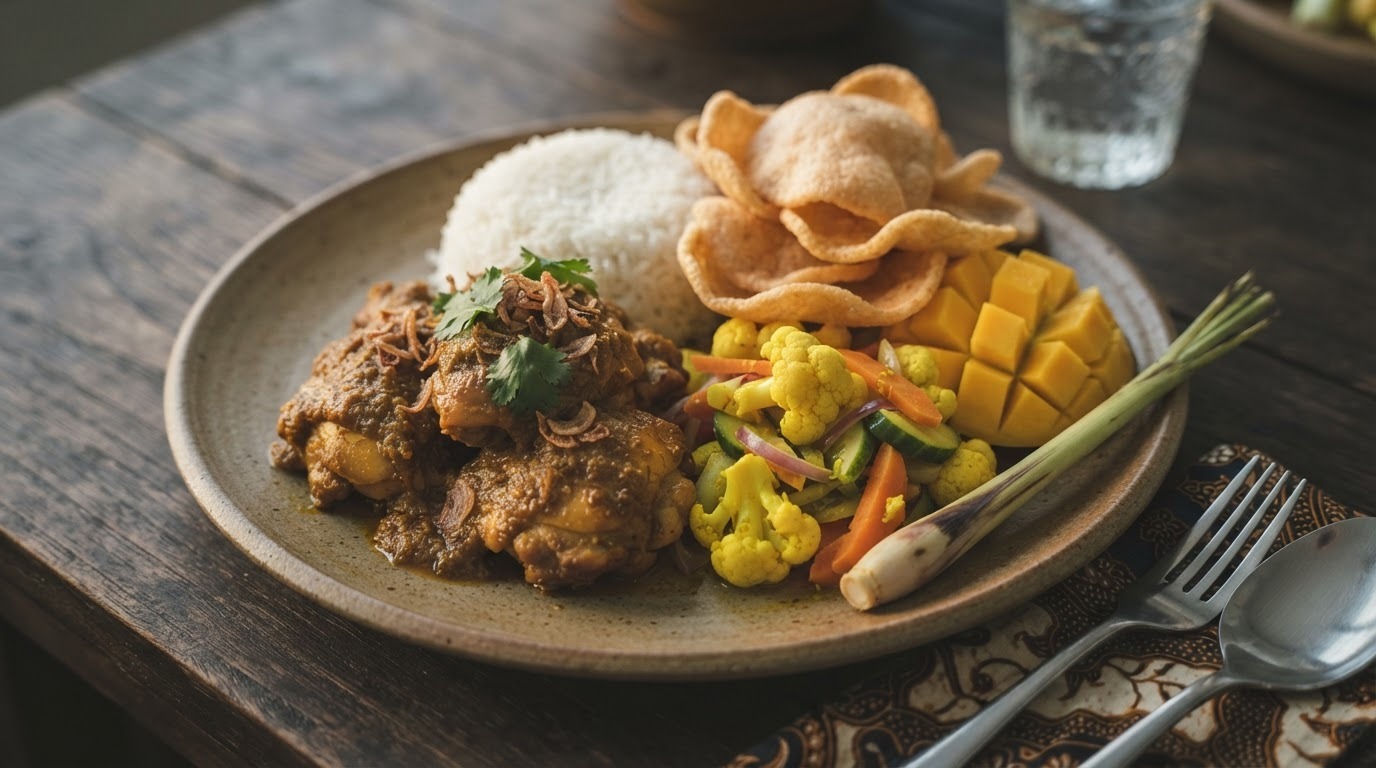 Rendang Ayam met Zoetzuur