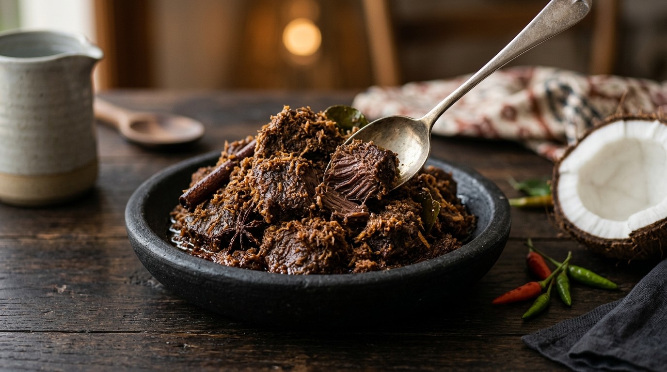 Rendang Padang (zoet Rundvlees)