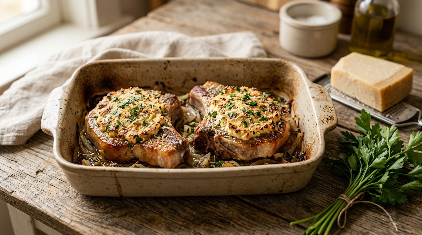 Ribkarbonade met Citroen Ricotta