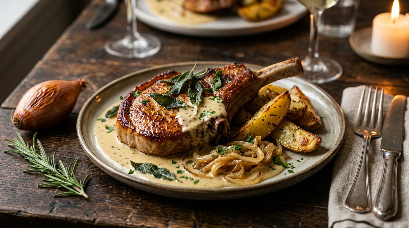 Ribkarbonade met Mosterdsaus recept Ribkarbonade met Mosterdsaus recept