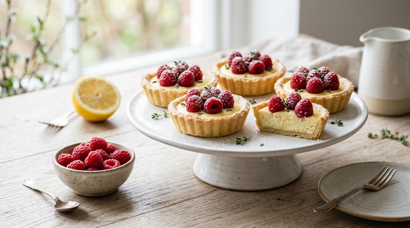 Ricottataartjes met Frambozen