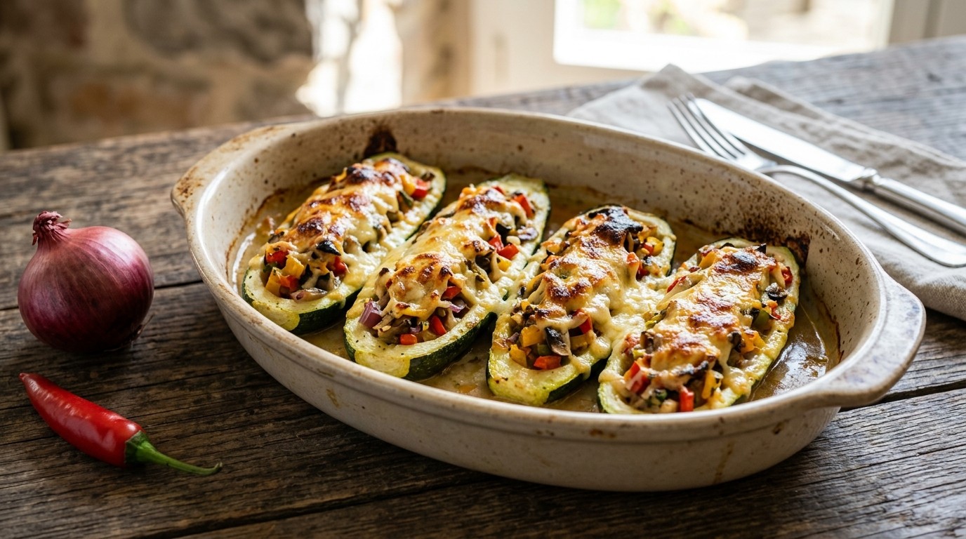 Rijk Gevulde Courgette uit de Oven
