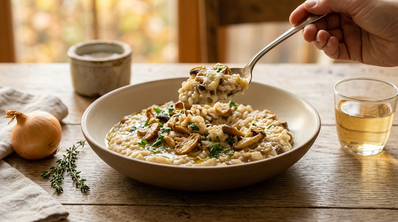 Risotto met Champignons recept Risotto met Champignons recept