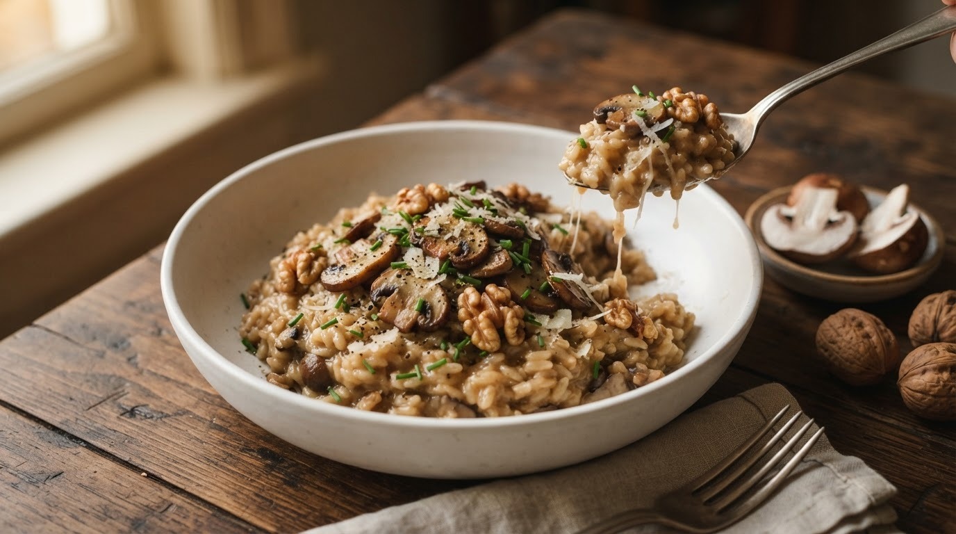 Risotto met Kastanjechampignons